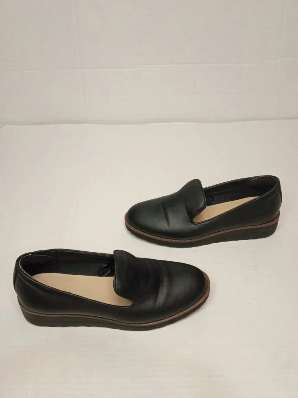 ALDO Black Slip On Comfort Loafers Rounded Toe Women’s Size 7.5
